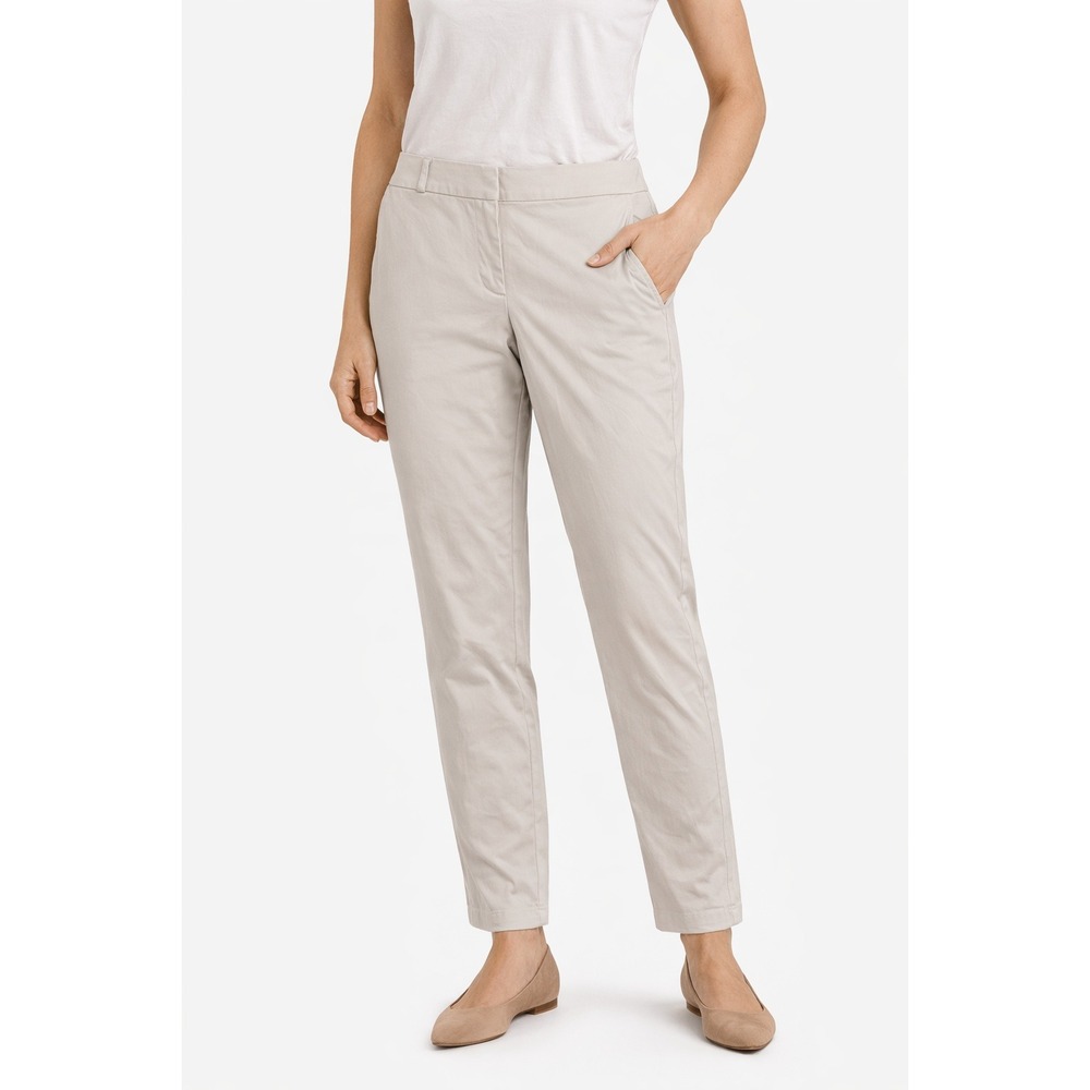 Talbots Signature Women's Beige Straight‎ Leg Cropped Pants Size 4